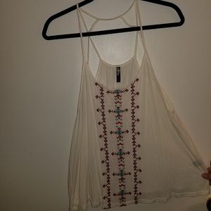 Cream Tank/Crop Top